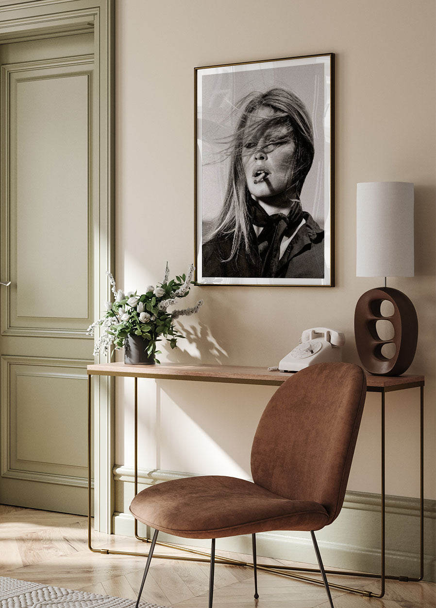 Brigitte Bardot Portrait Poster - Posterbox.no