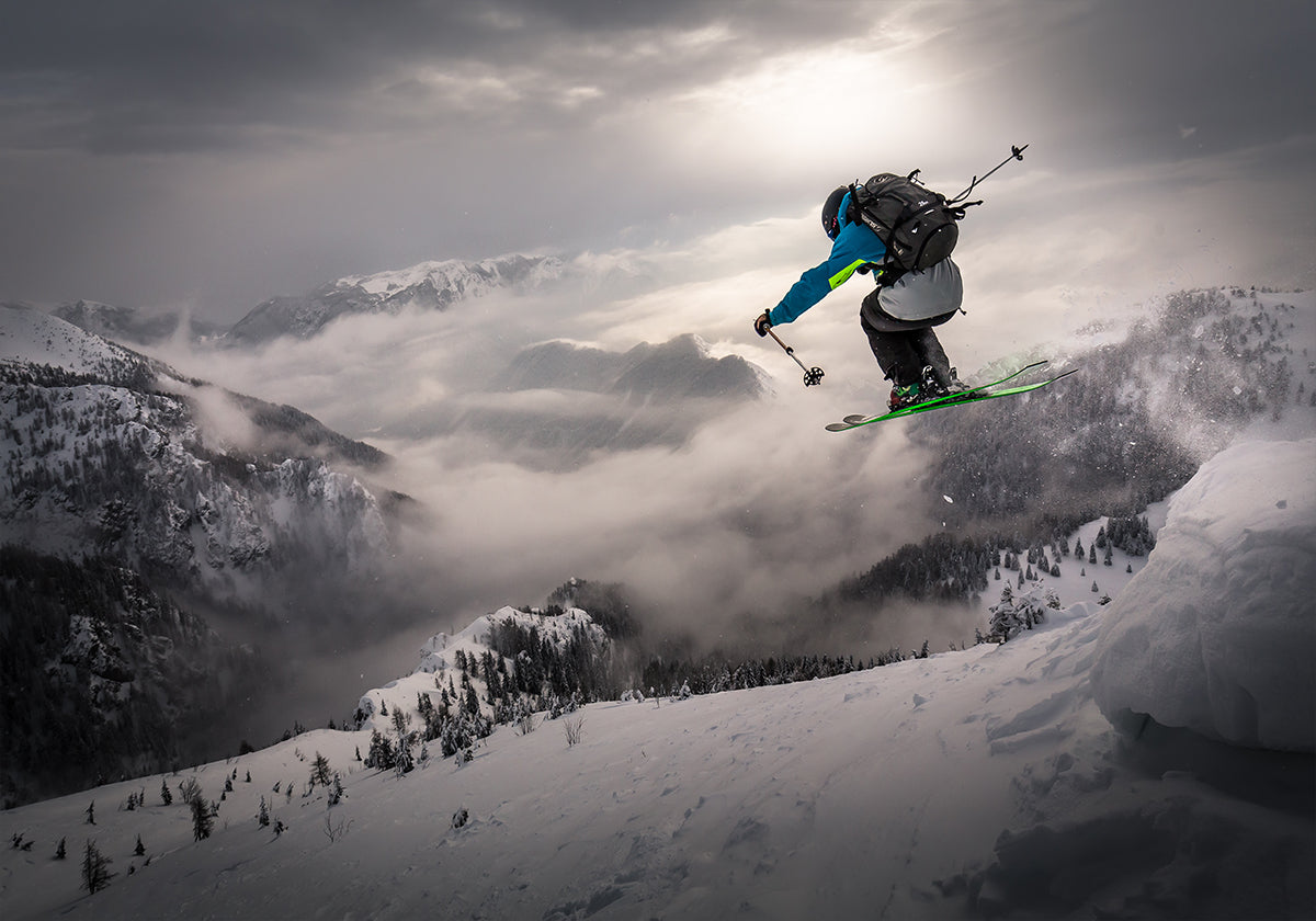 Backcountry skiing Plakat - Posterbox