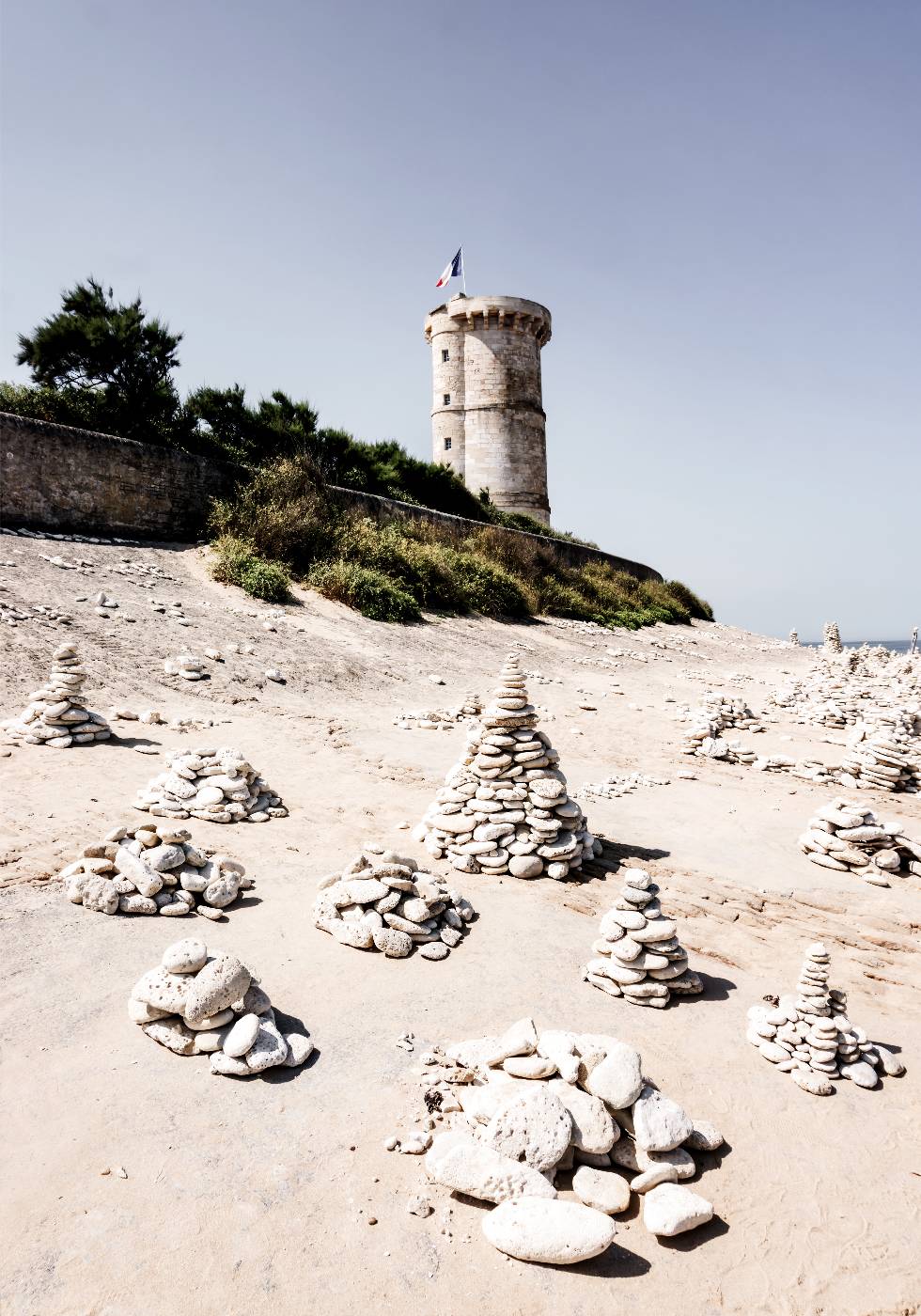 Französisches Strand-Leuchtturm-Poster - Posterbox.no