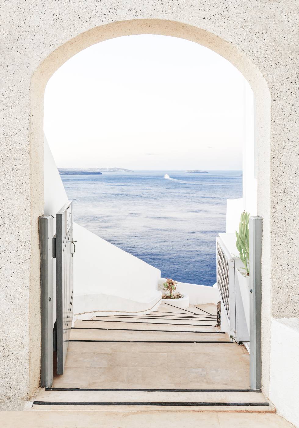 Santorini Griechenland Treppe Poster - Posterbox.no