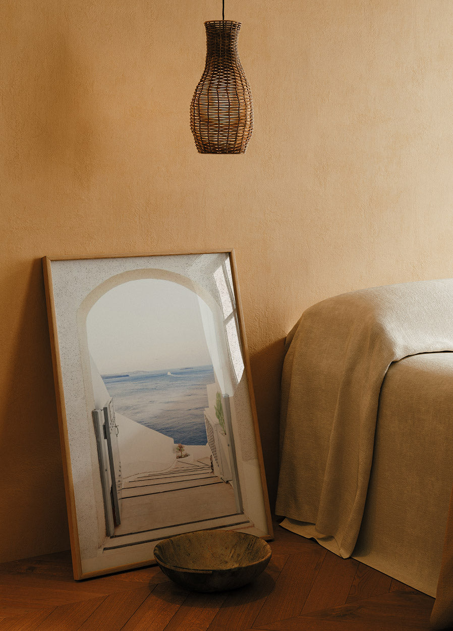 Santorini Griechenland Treppe Poster - Posterbox.no