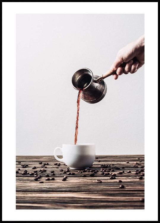 Poster „Kaffee einschenken“ - Posterbox.no