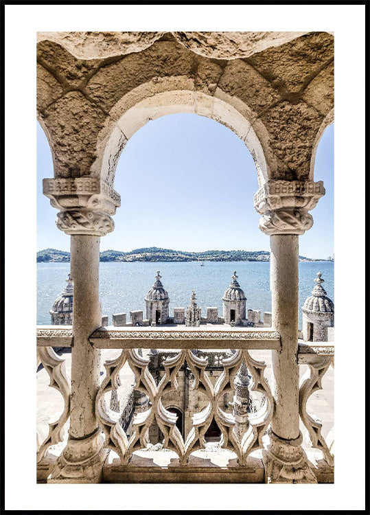 Balkon zum Fluss Tejo Portugal Poster - Posterbox.no