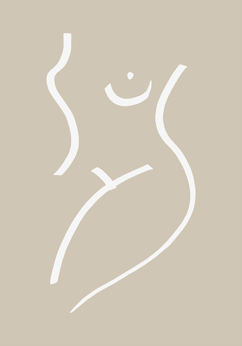 Body Sketch Sand Plakat - Posterbox