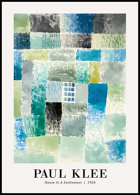 Haus in einer Siedlung 1926 von Paul Klee Poster - Posterbox.no