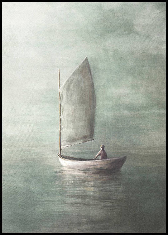 Segeln in Richtung Unendlichkeit Poster - Posterbox.no
