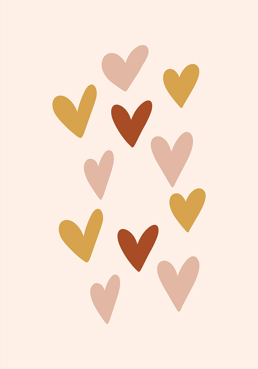 Hearts Plakat - Posterbox