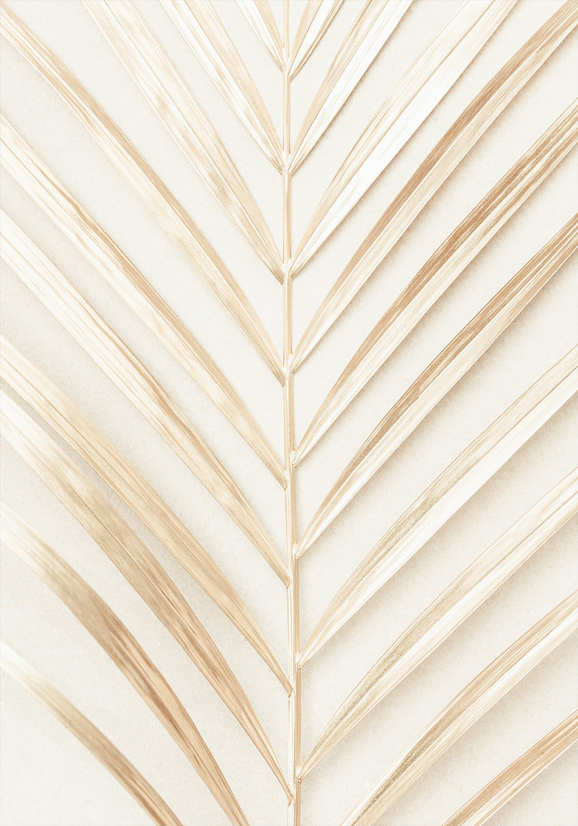 Golden Palm Leaf Plakat - Posterbox