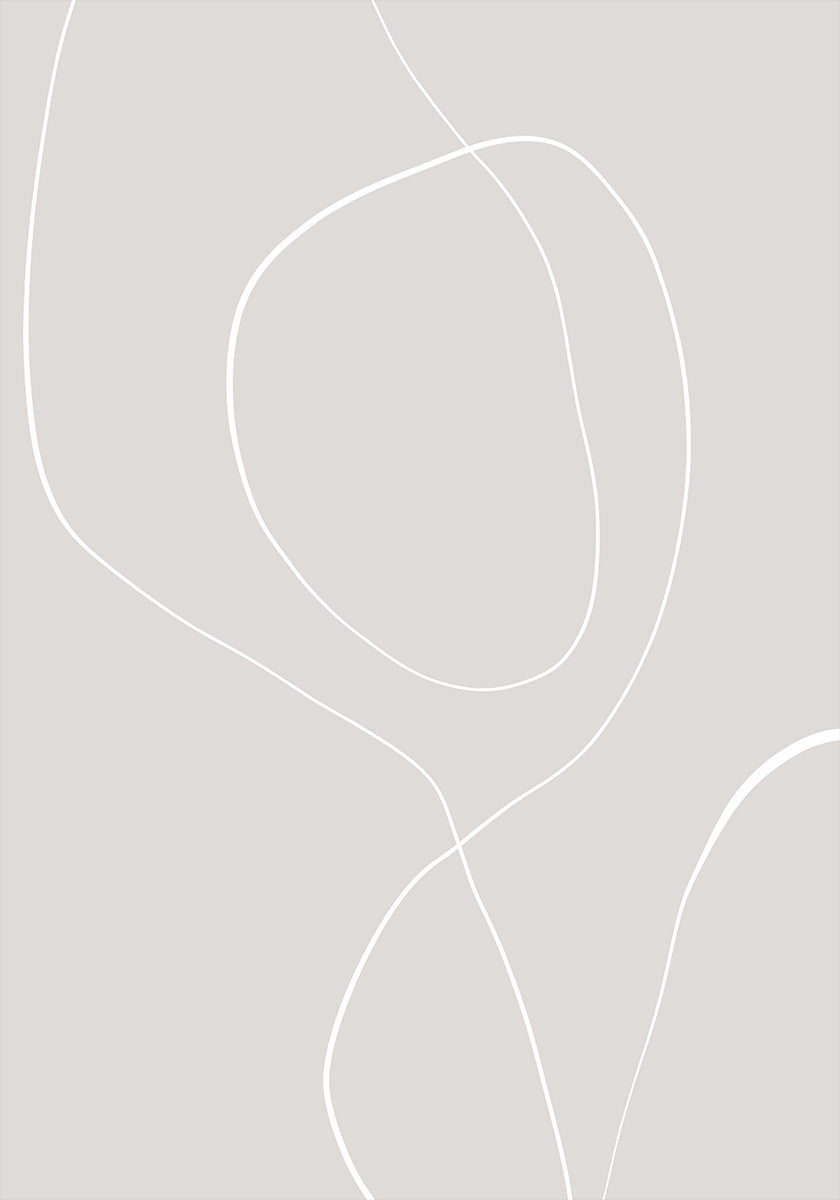 Flowing Lines Harmony Plakat - Posterbox