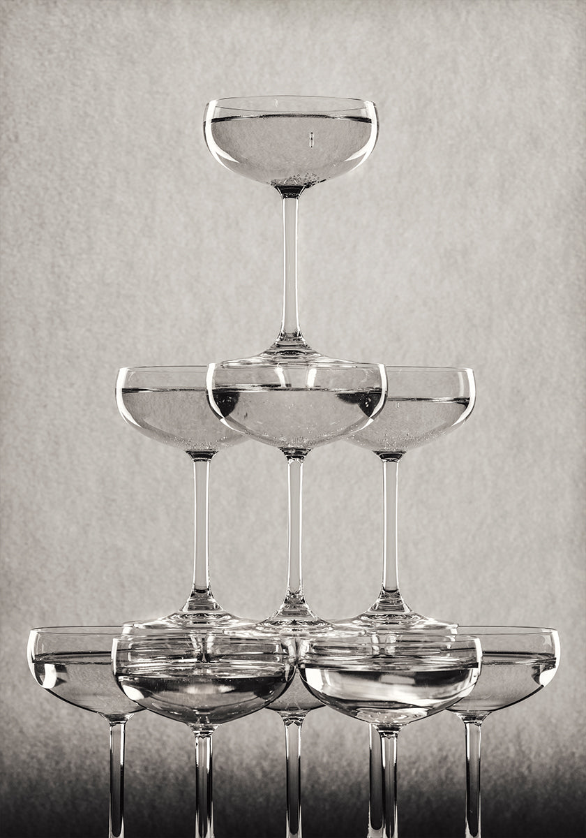 Champagne tower No.9 Plakat - Posterbox