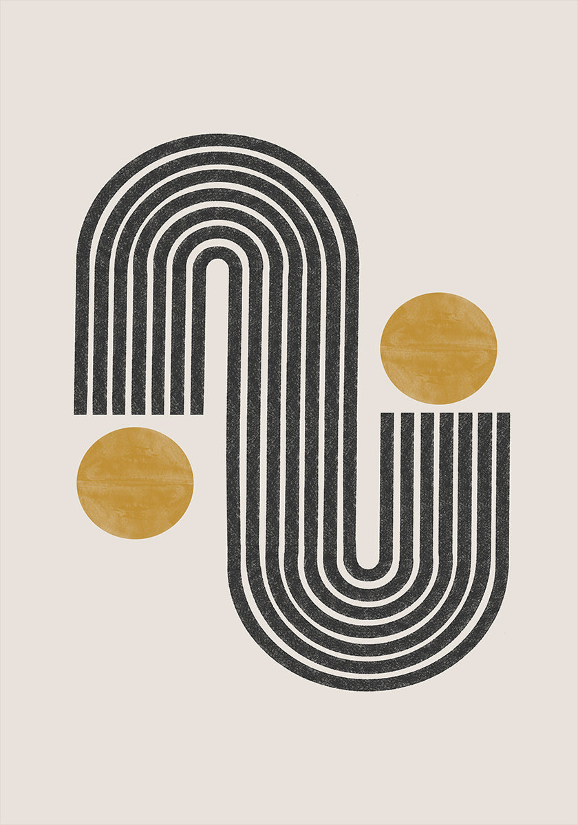 Curved Harmony Plakat - Posterbox