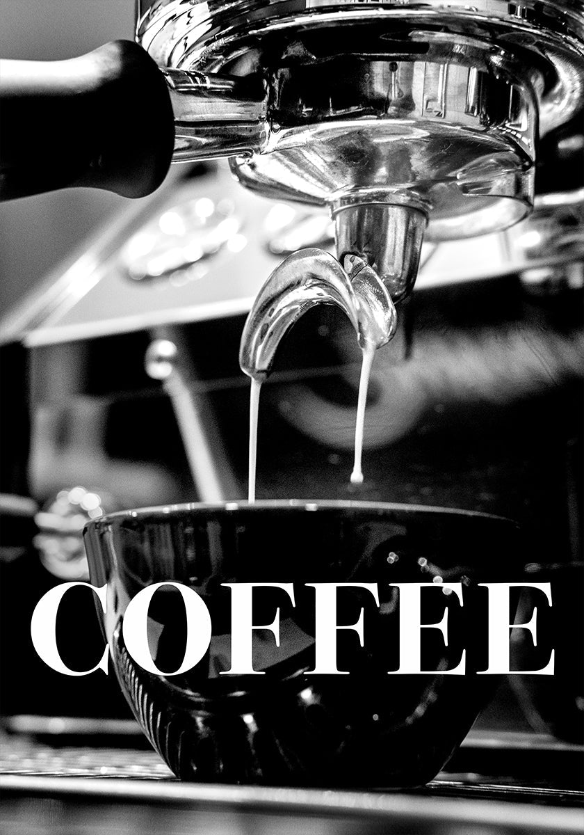 Coffee Text Plakat - Posterbox