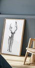 Poster Hirsche und Vögel - Posterbox.dk