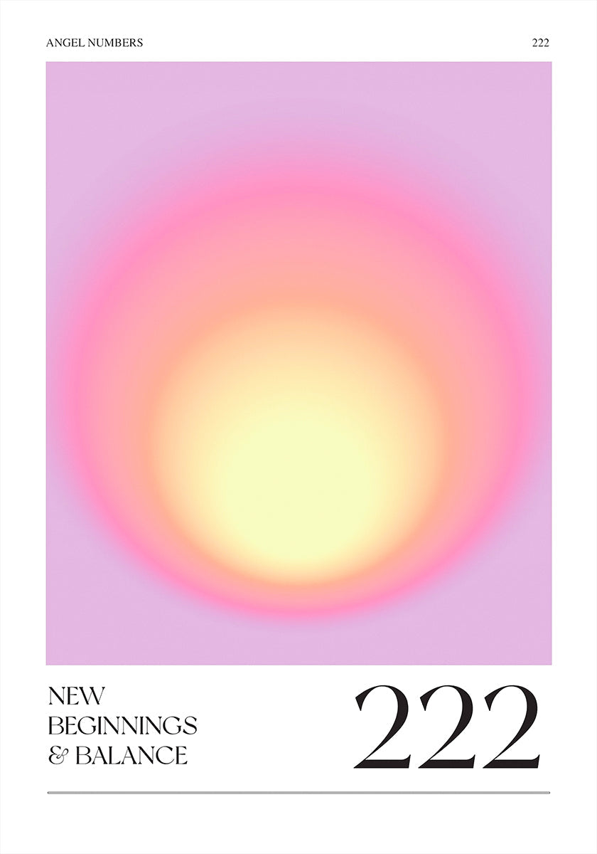 Gradient with Soft Pink and Yellow Hues Plakat - Posterbox