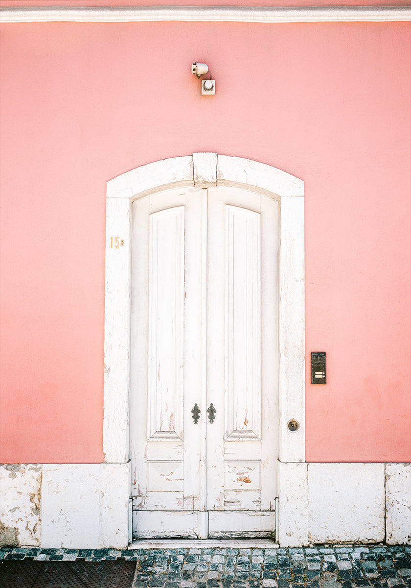 The white door Lisbon Plakat - Posterbox