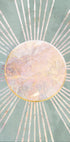 Sage Green Boho Sun Rays Plakat - Posterbox