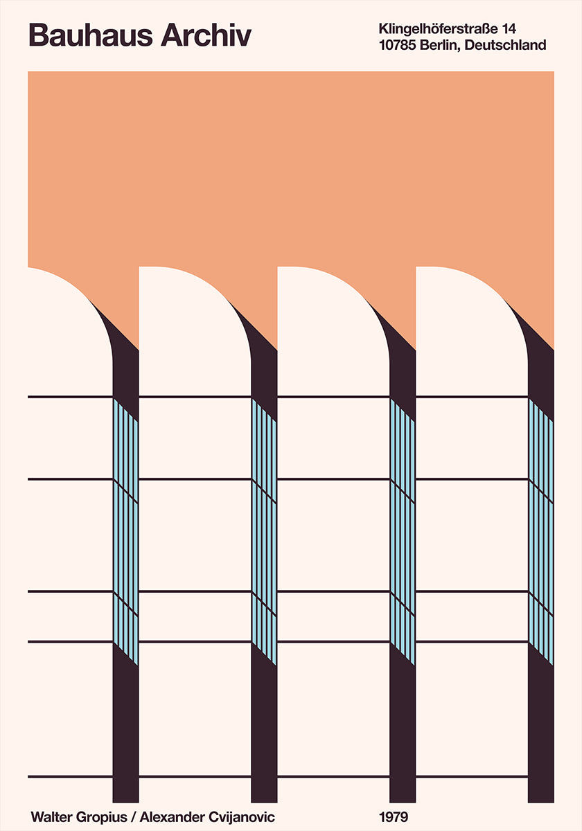 Bauhaus Archiv Plakat - Posterbox