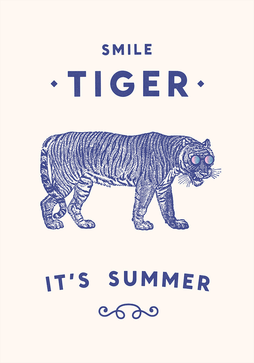 Smile Tiger Plakat - Posterbox