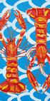 Langoustines On Blue Plakat - Posterbox
