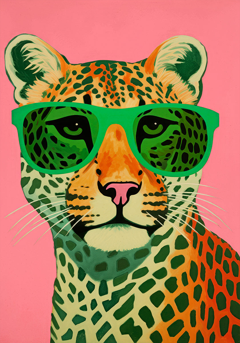 Cool Cat Portrait Plakat - Posterbox