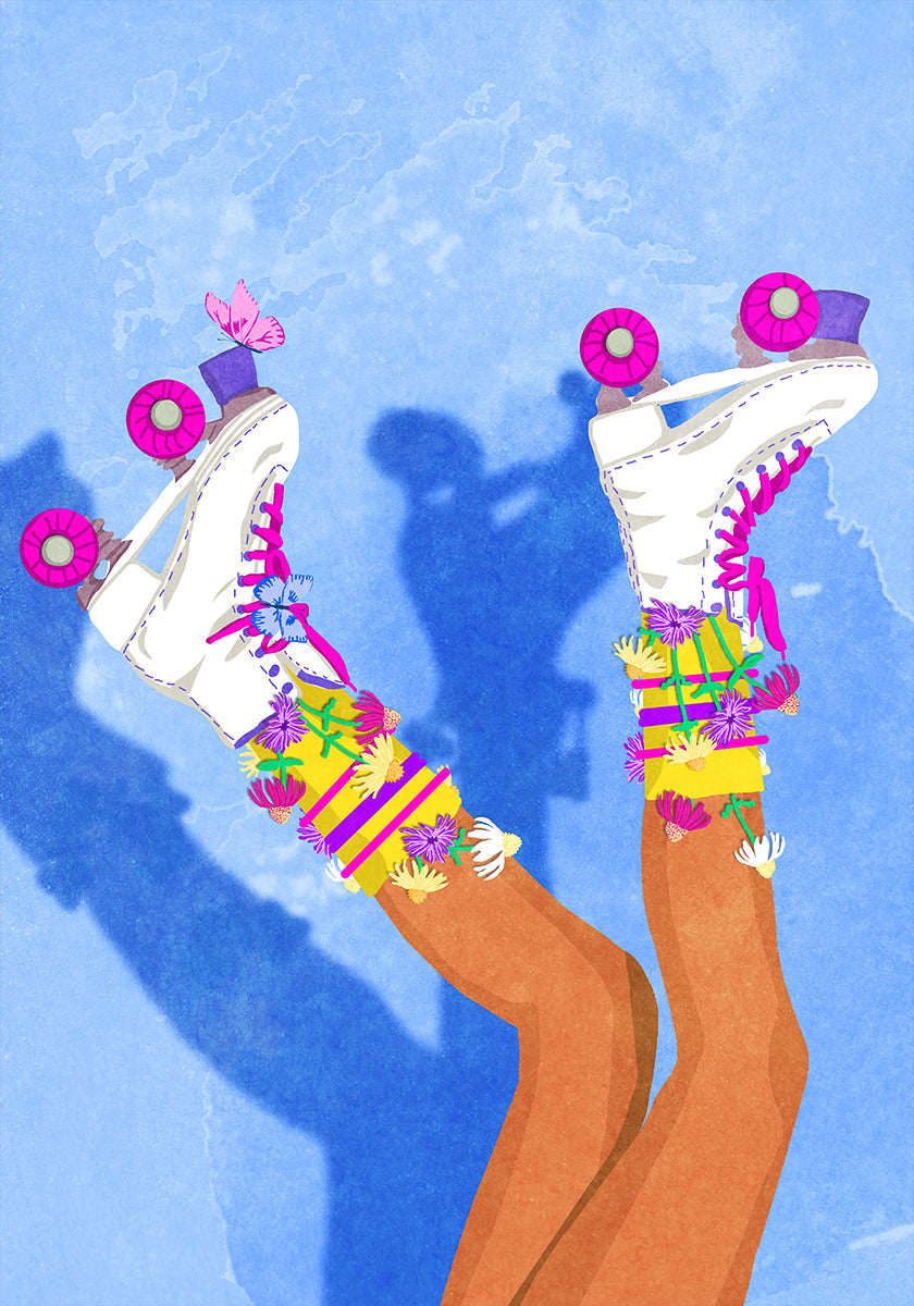 Skate like a Girl Plakat - Posterbox