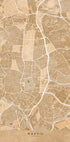Map of Madrid (Spain) in sepia vintage style Plakat - Posterbox