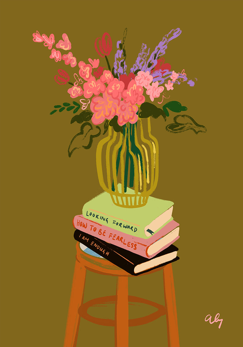 Floral Vase Plakat - Posterbox