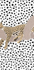 Leopard Sleeping Polkadots Plakat - Posterbox