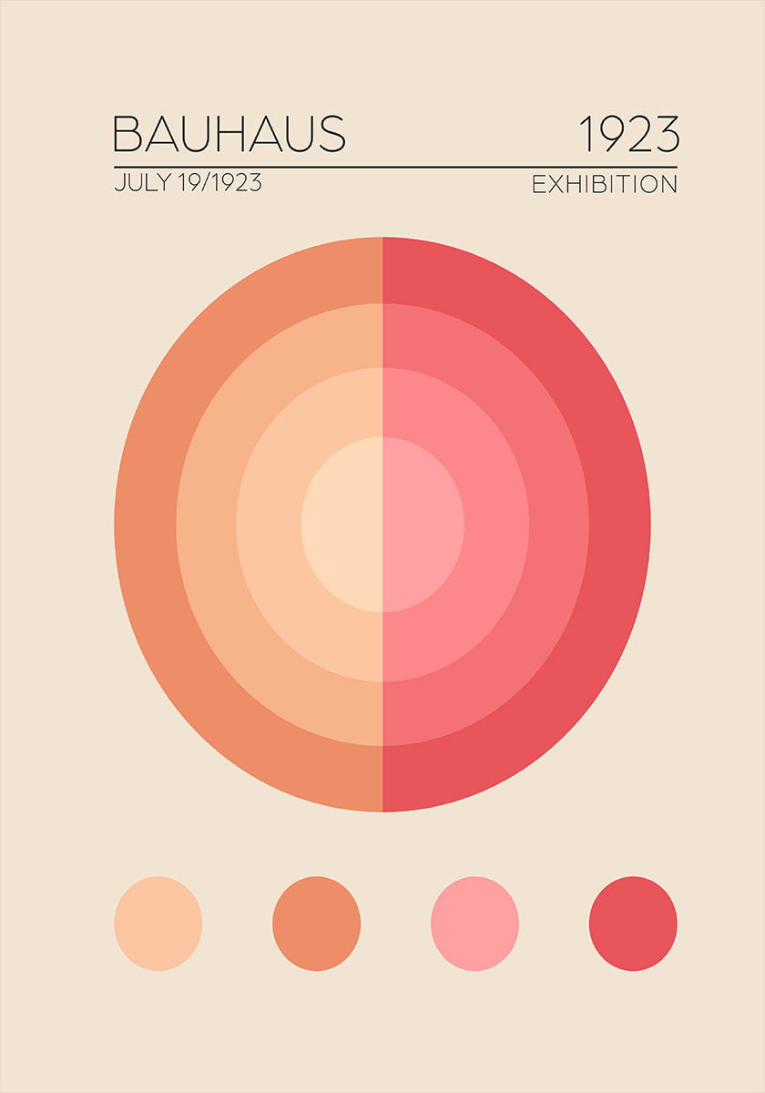 Bauhaus Circles Plakat - Posterbox