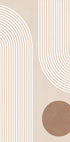 Beige Arc Plakat - Posterbox