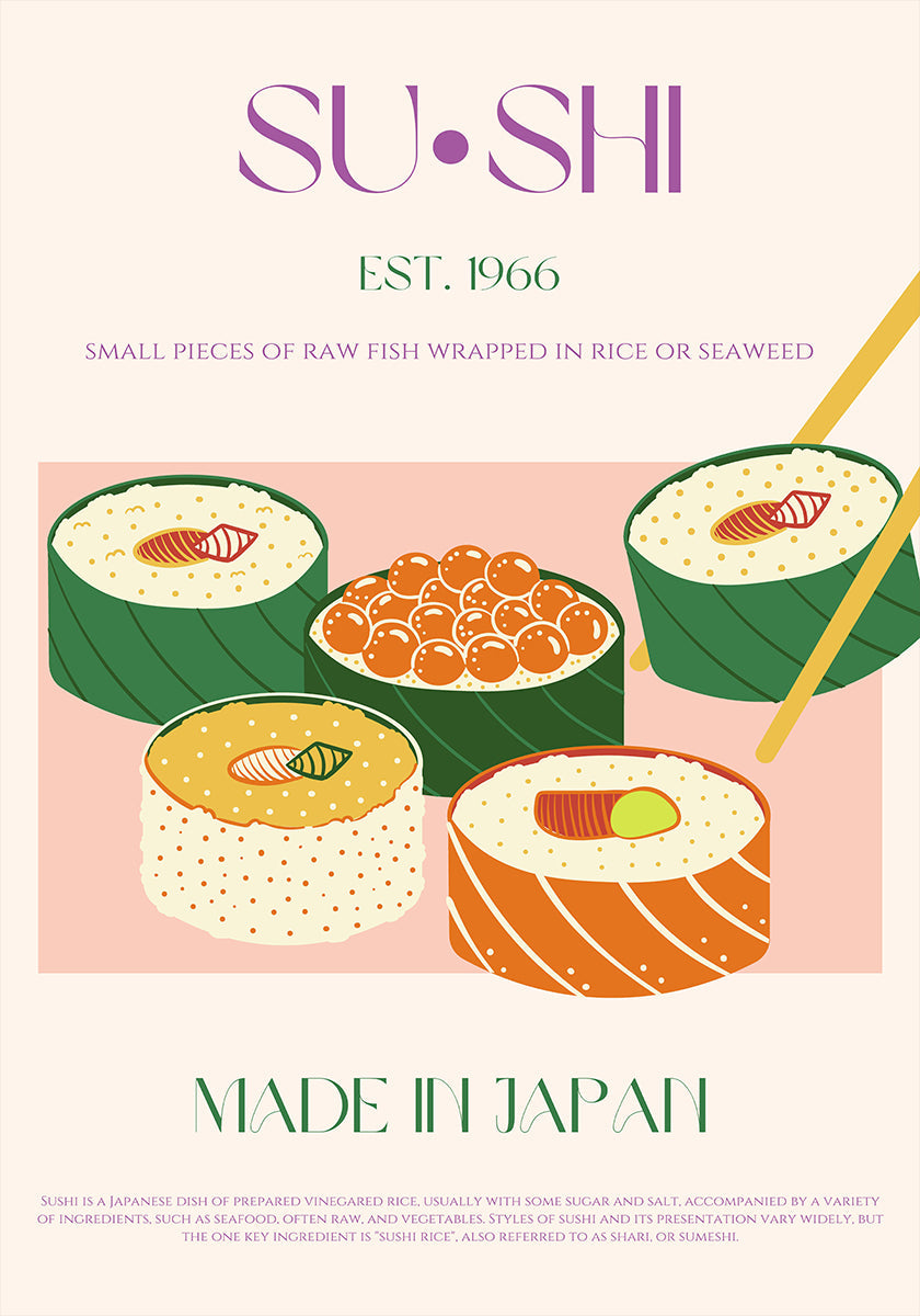 Sushi Delight Plakat - Posterbox