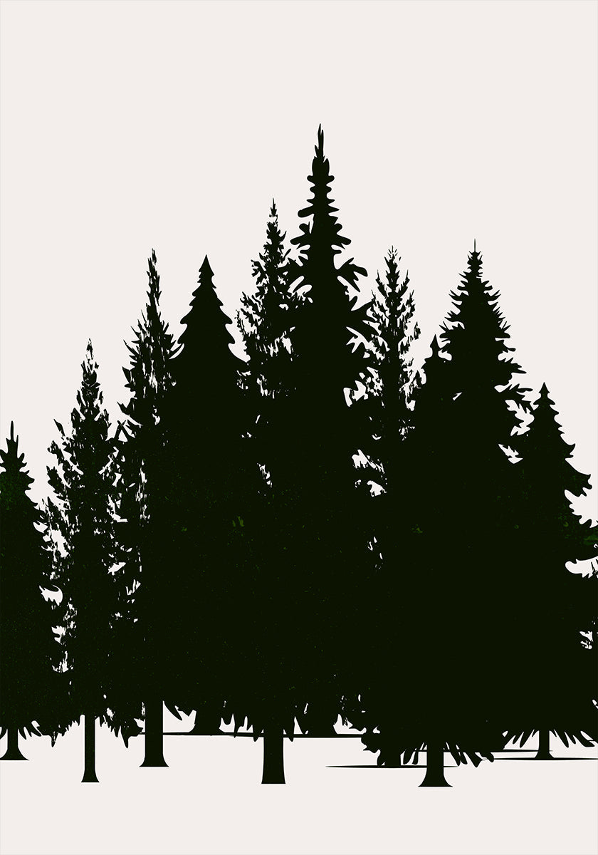 Tannenwald (dark) Plakat - Posterbox