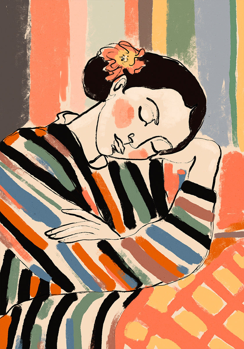 Striped Serenity Plakat - Posterbox