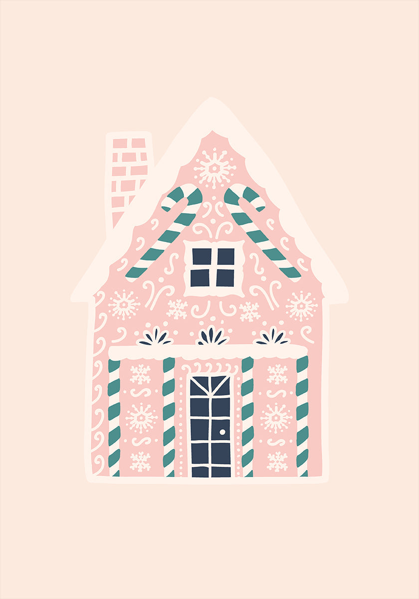 Christmas Gingerbread House Plakat - Posterbox