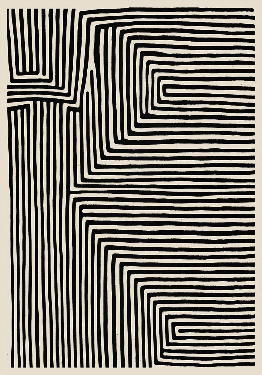 Linear Labyrinth Plakat - Posterbox