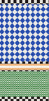 Geometric Pattern With Blue And White Diamonds Plakat - Posterbox