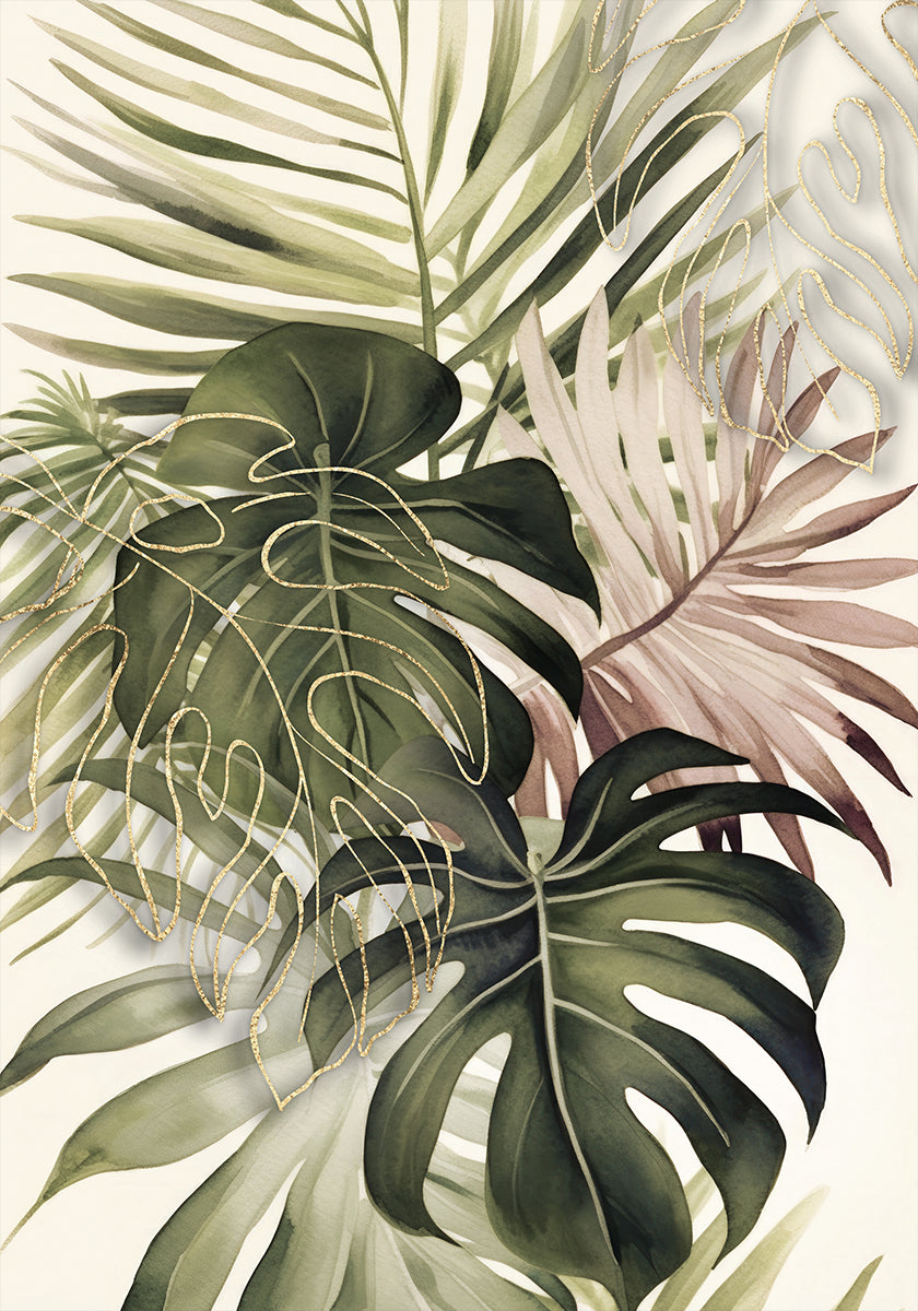 Boho Tropical Bouquet  Plakat - Posterbox