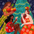 Festive Christmas fruit women Poster - Posterbox