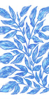 Botanical Illustration Of Blue Leaves Plakat - Posterbox