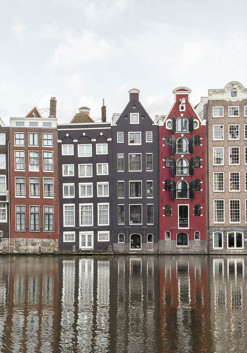 Canal Houses of Amsterdam Plakat - Posterbox