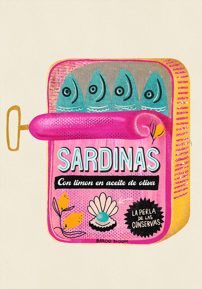Sardines Tin Can Plakat - Posterbox