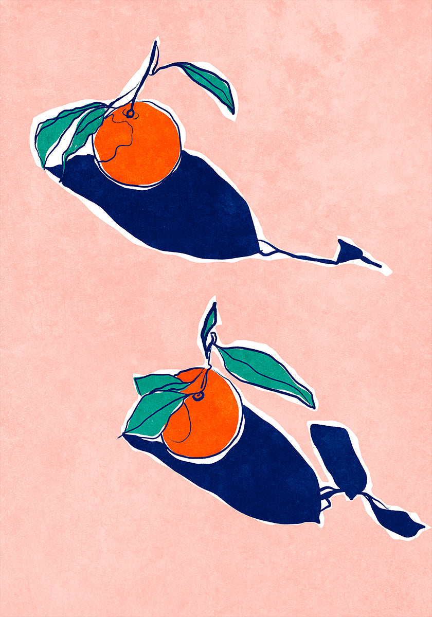 Abstract Oranges Plakat - Posterbox