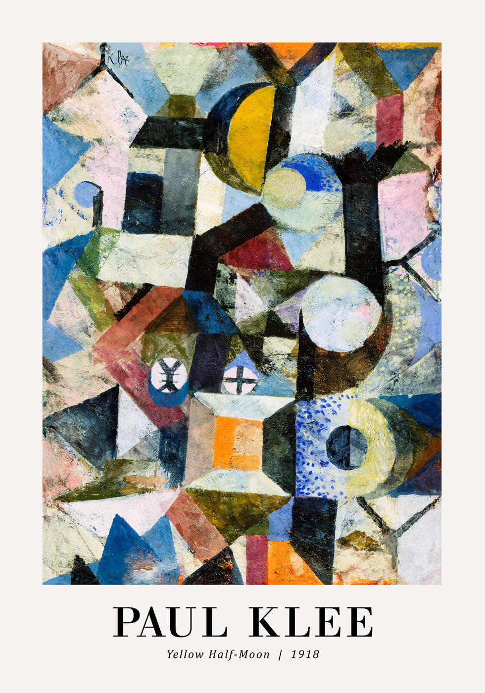 Gelber Halbmond 1918 von Paul Klee Poster - Posterbox.no