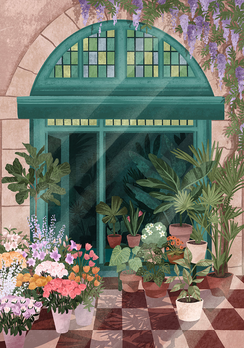 French Flowershop Plakat - Posterbox