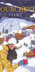 Travel woman in France, Courchevel Plakat - Posterbox