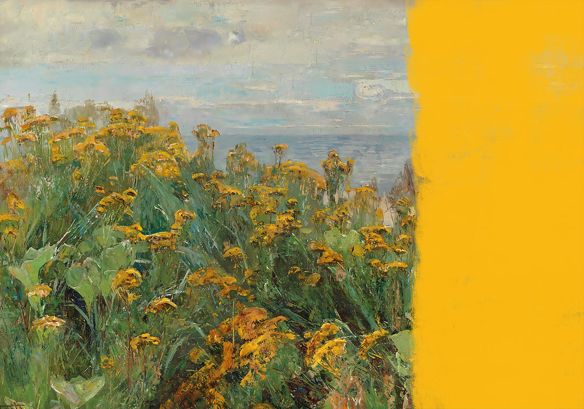 yellow modern landscape collage - Posterbox