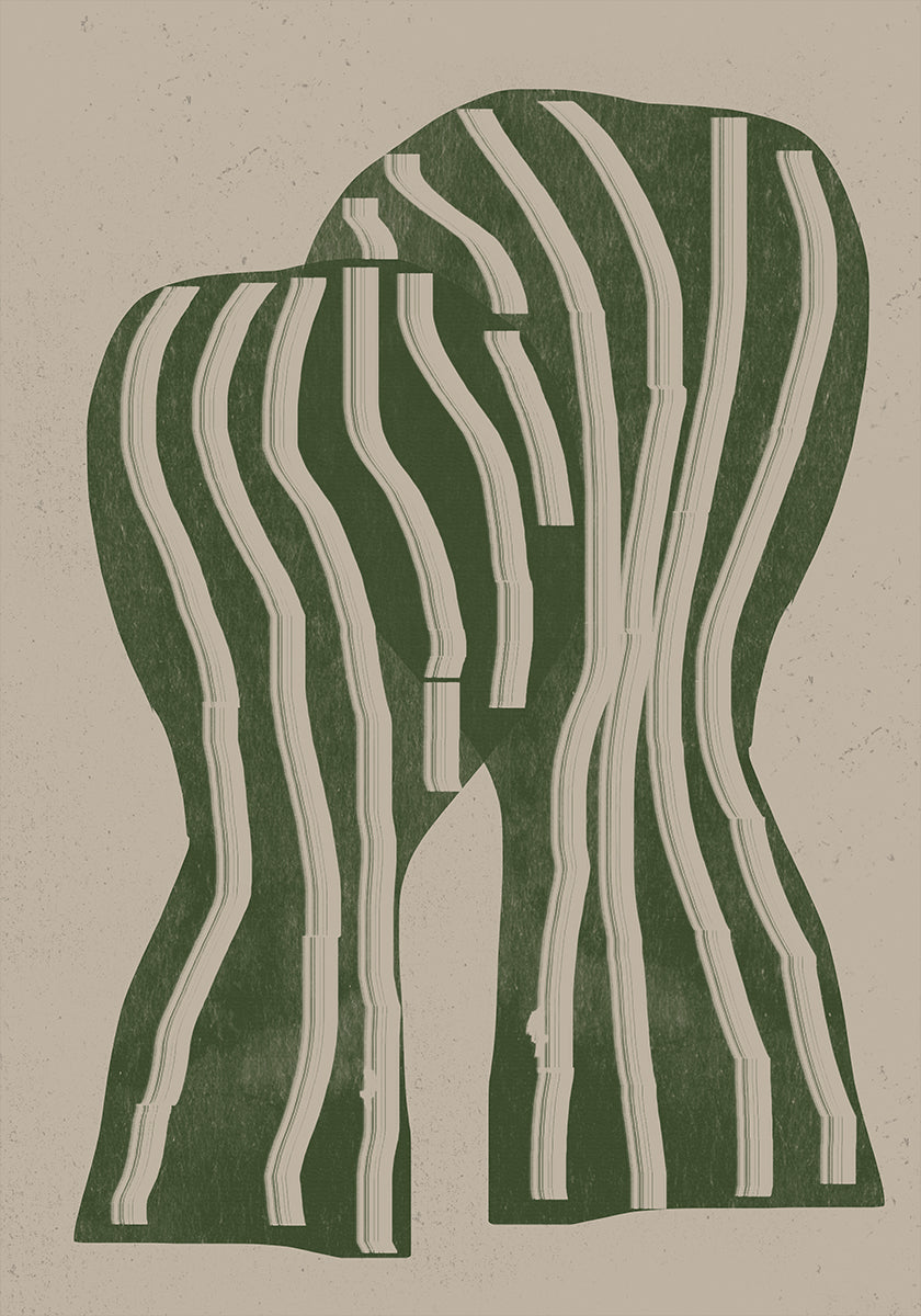 Curved Stripes - Posterbox