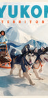 Yukon Territory Dog Sled Travel  Plakat - Posterbox