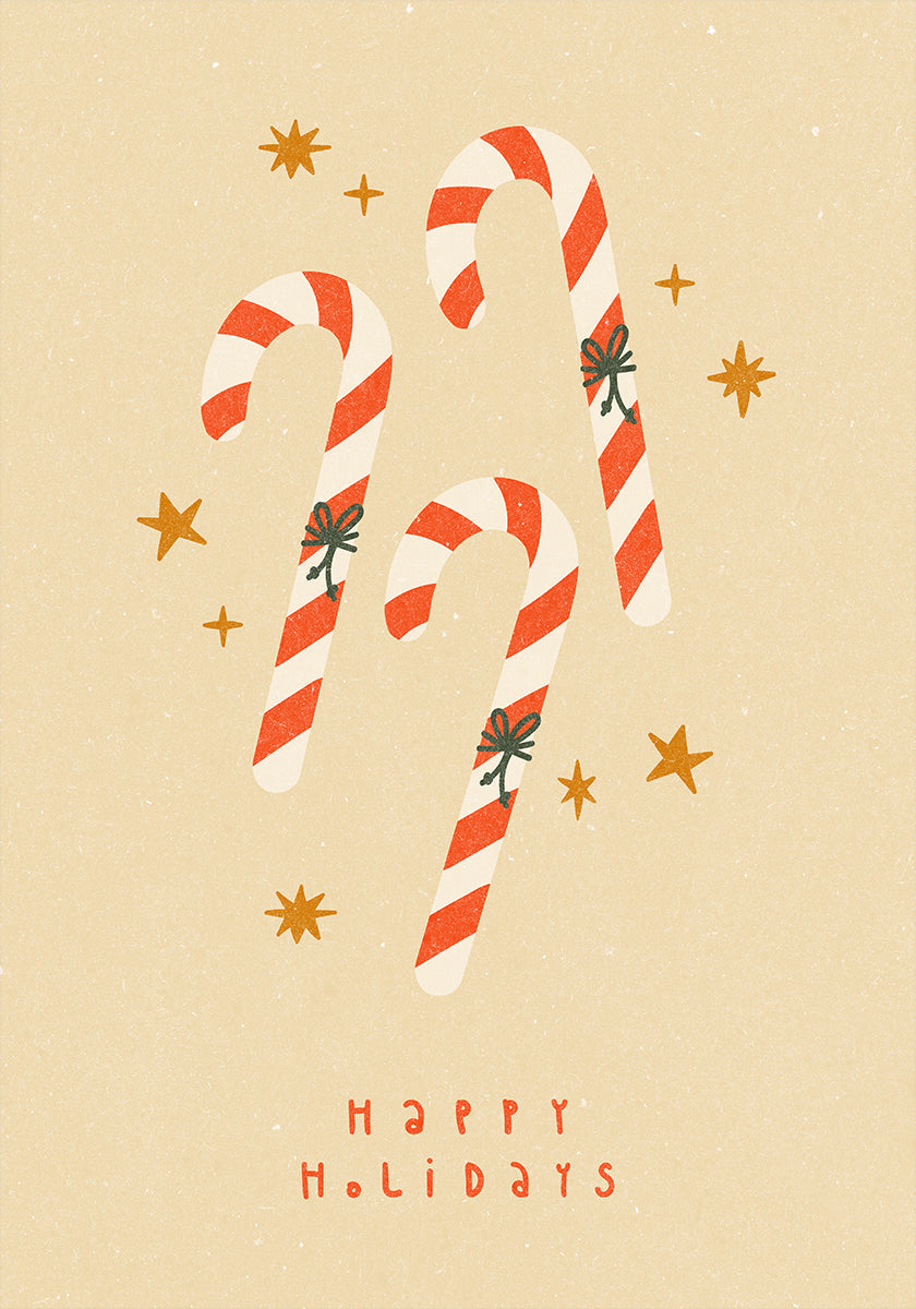 Candy Cane Plakat - Posterbox