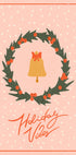 Christmas wreath with bell and bow Plakat - Posterbox